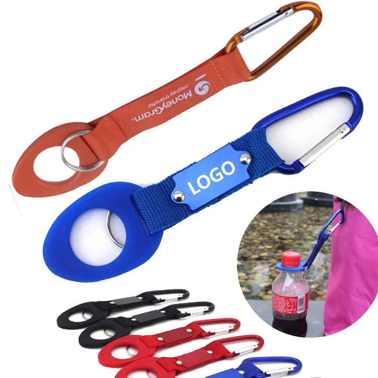 Carabiner Bottle Holder with Key Ring 1