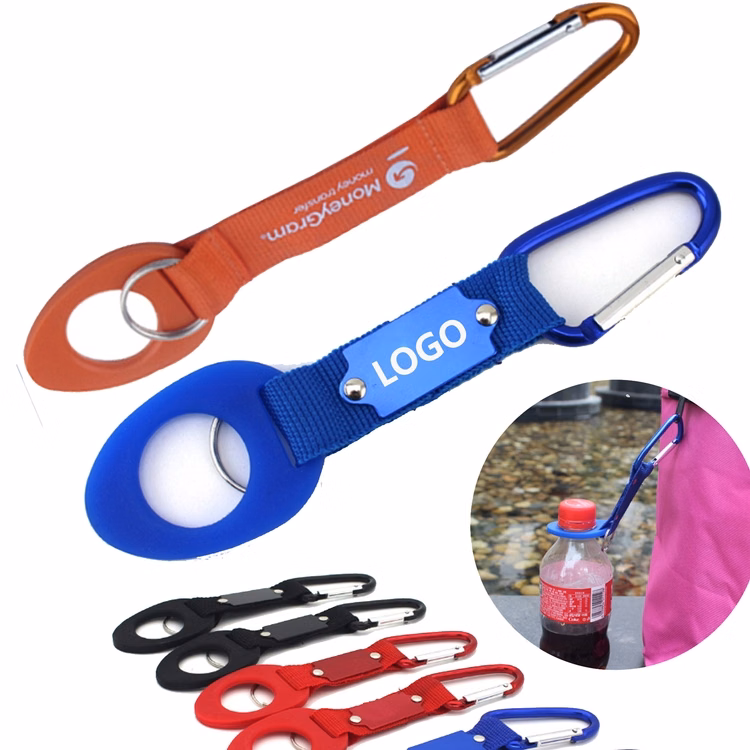 Carabiner Bottle Holder with Key Ring
