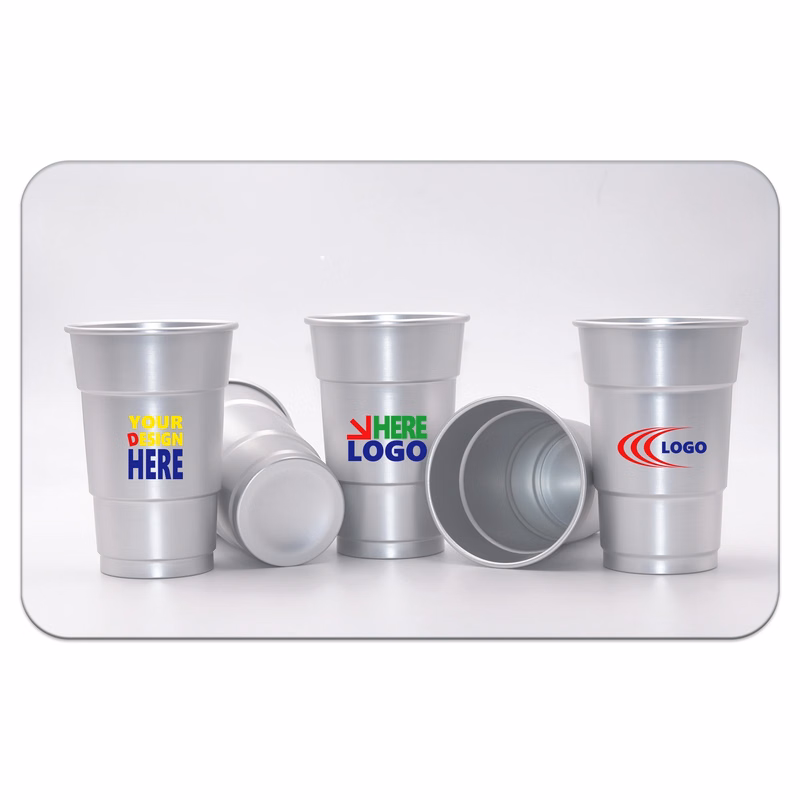 16oz Aluminum Cup Full-color-imprint MOQ500