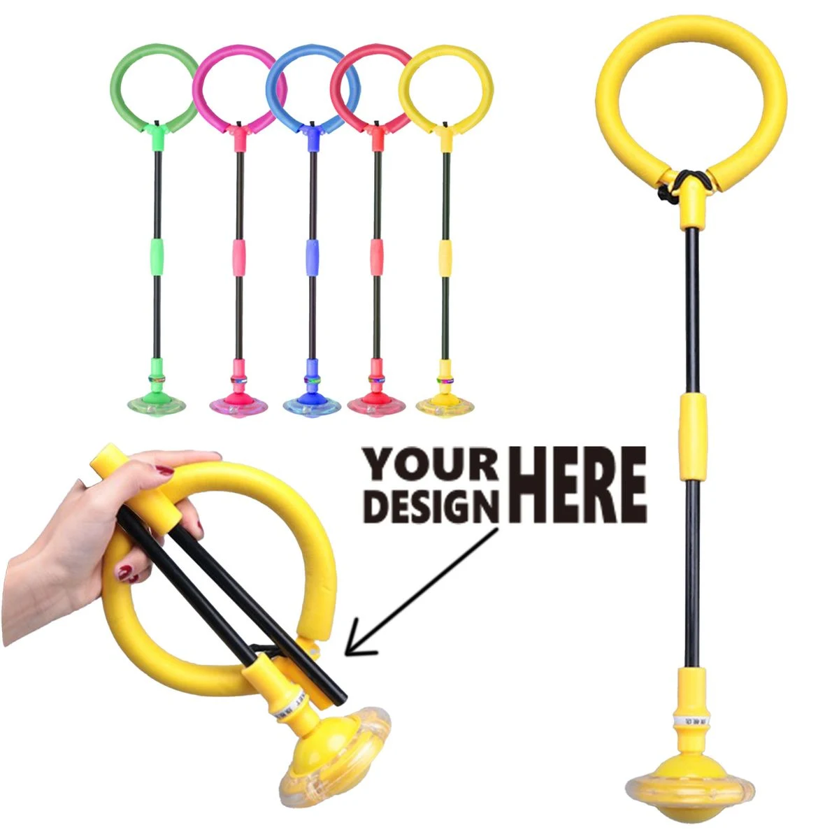 Elastic Fitness Jump Ring Foot Loop Bounce Ball 1