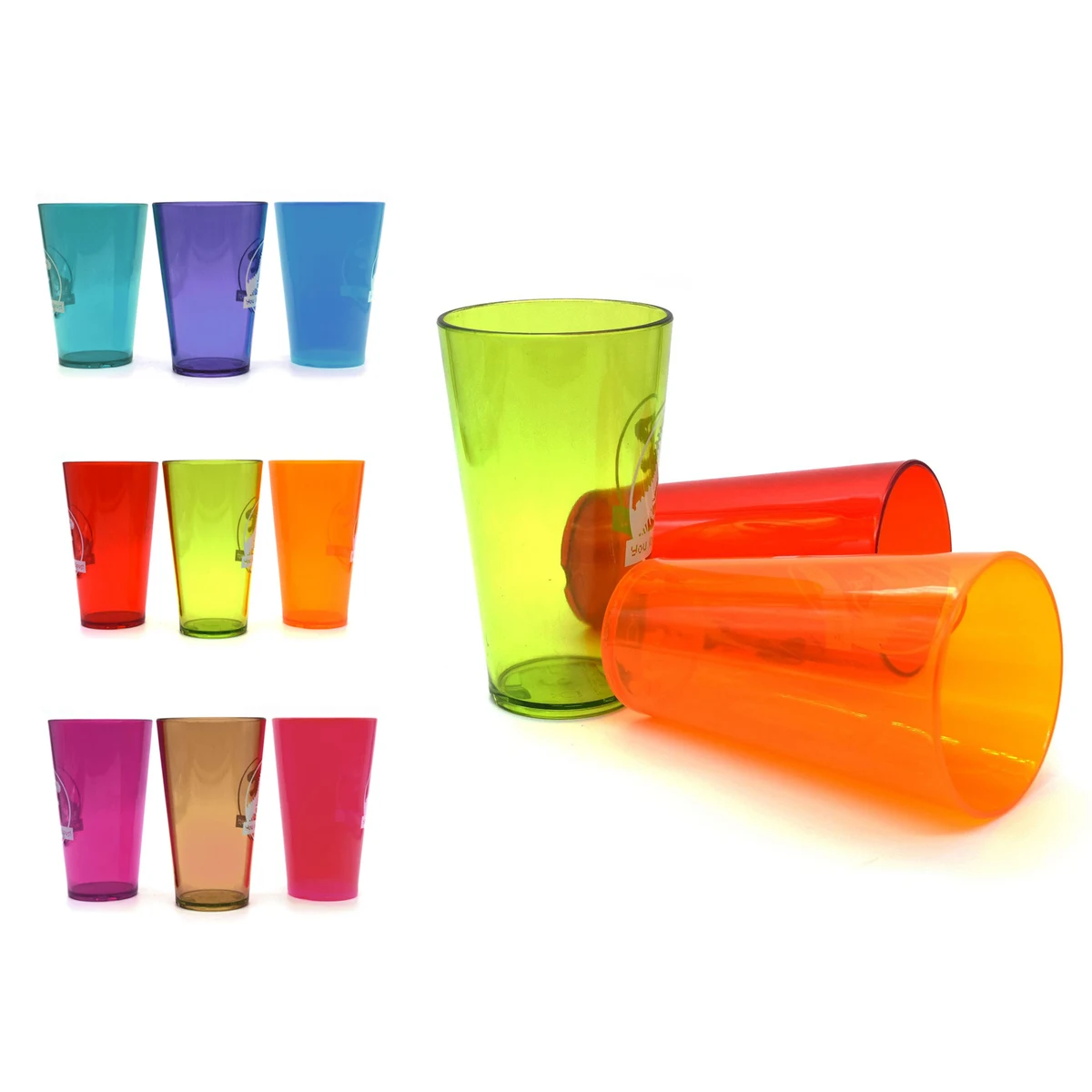 Custom 16 oz Plastic Cups Reusable Drink Tumblers 1