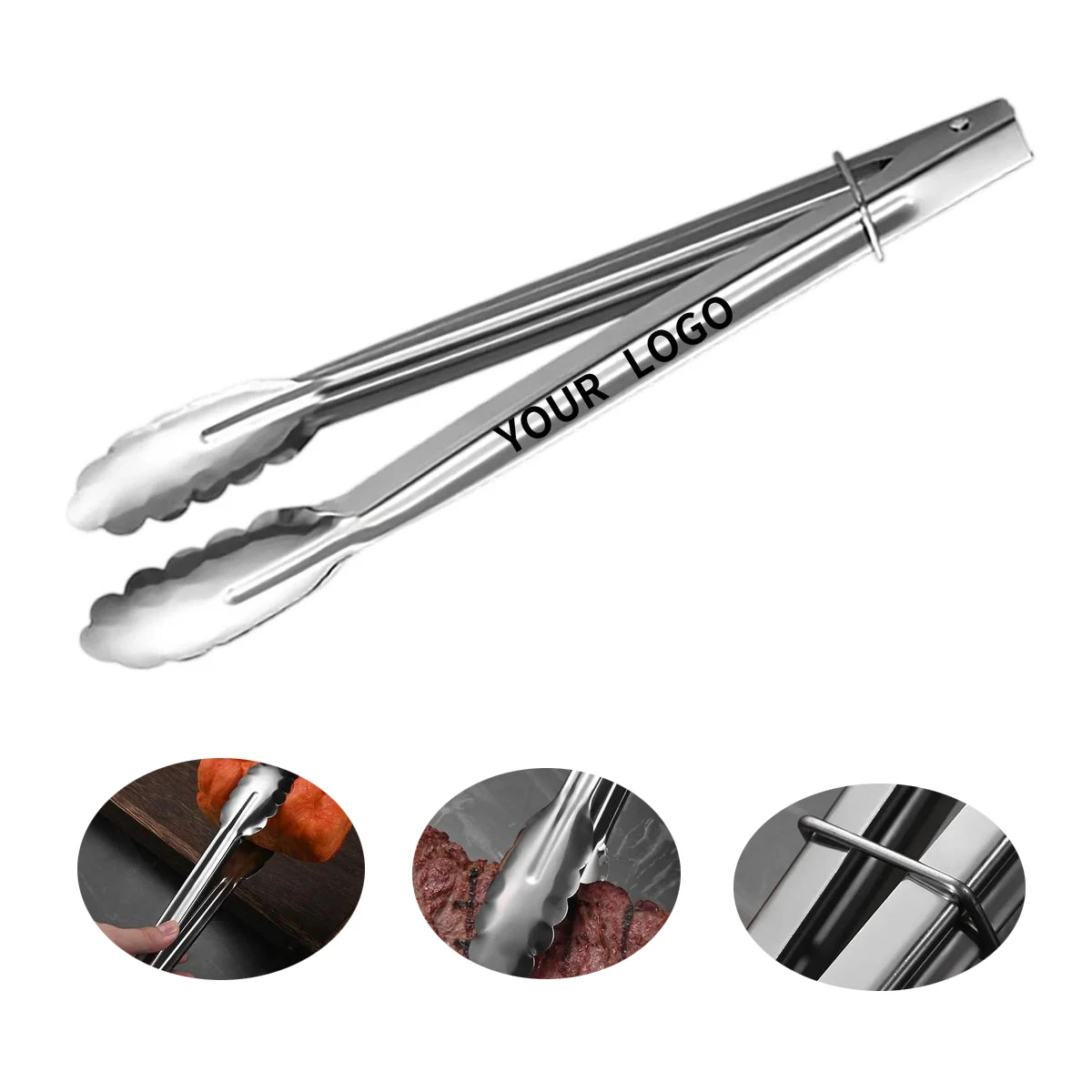 Professional Stainless Steel Tongs with Custom Engraving 1