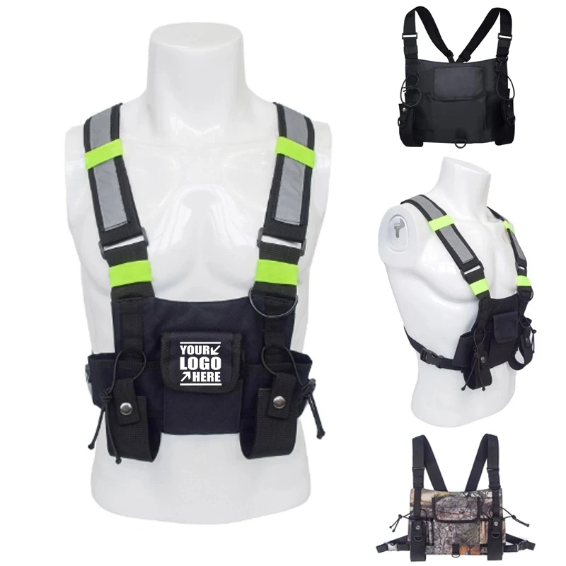 Adjustable Reflective Chest Rig Bag 1
