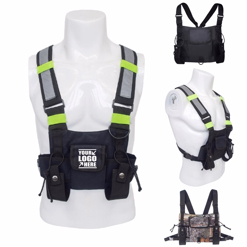 Adjustable Reflective Chest Rig Bag