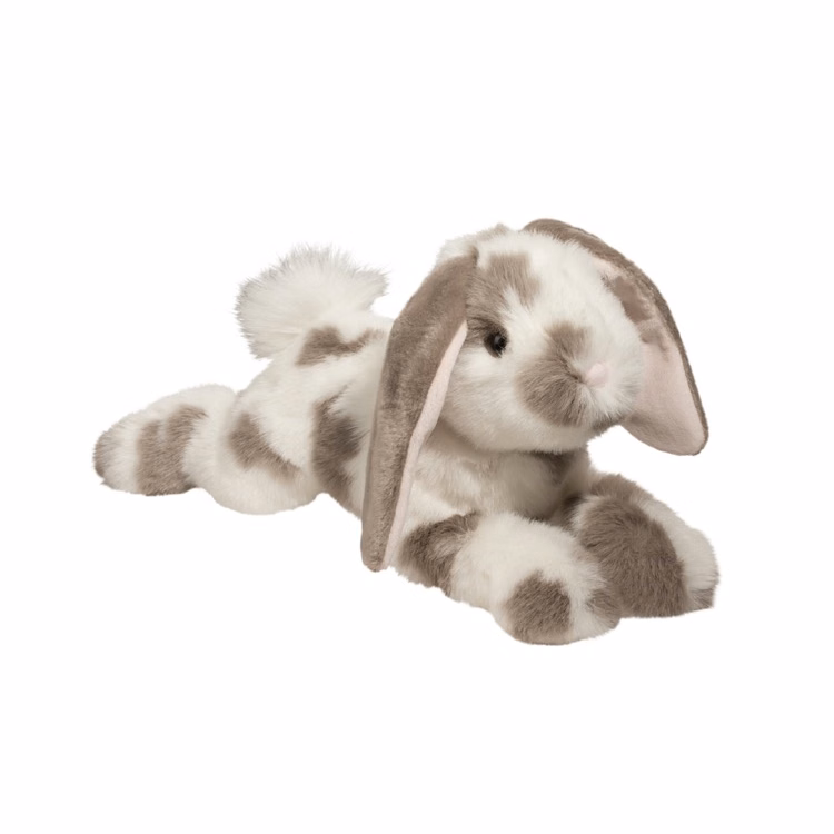 Ramsey DLux Gray Spotted Bunny Stuffed Animal