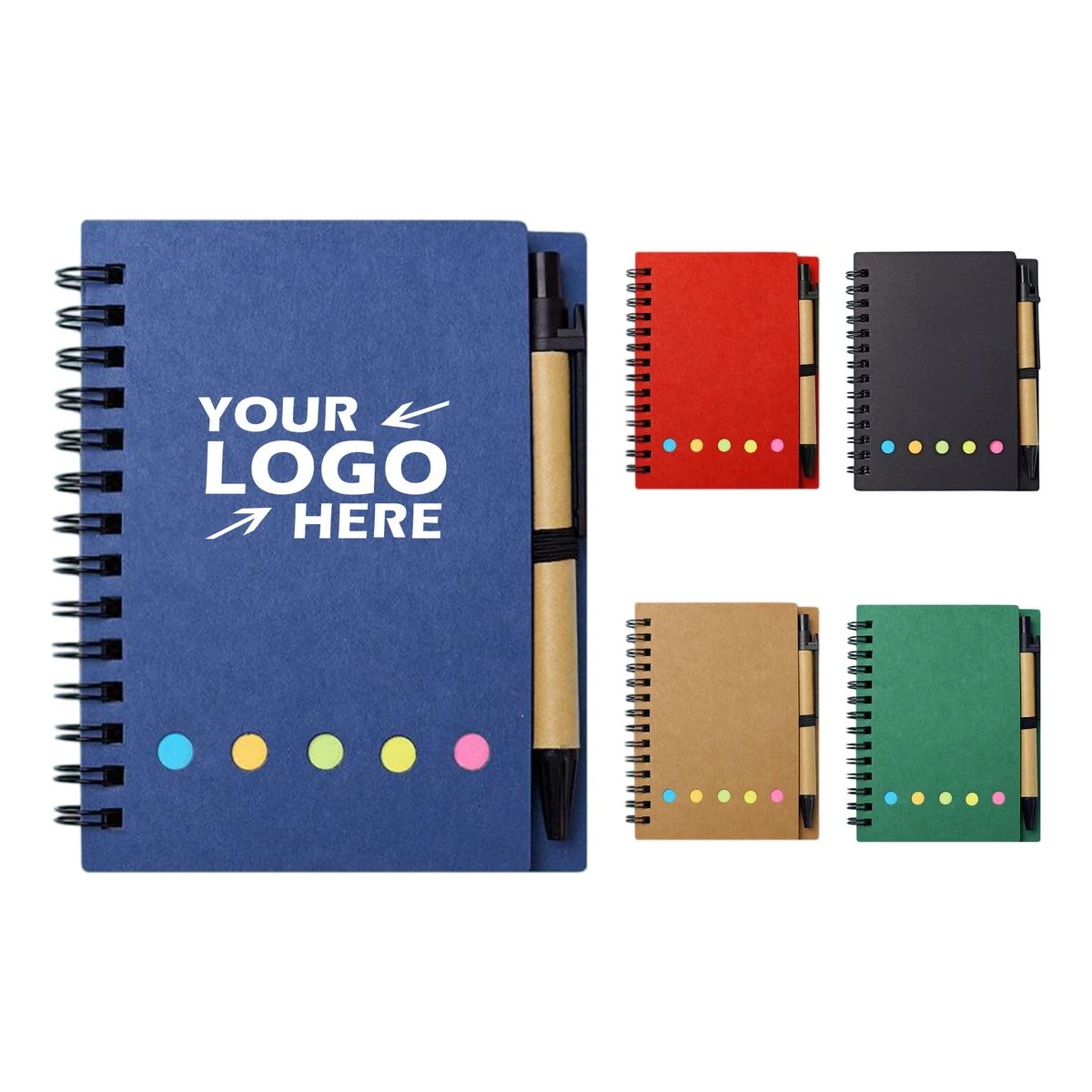 Eco-Friendly Multi-Functional Spiral Notebook & Pen Set 1