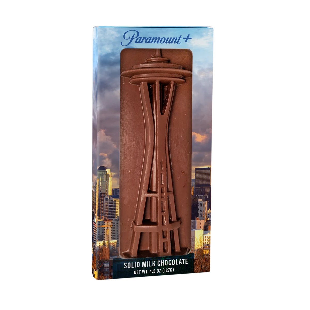 4.5 oz. Chocolate Molded Seattle Space Needle 1