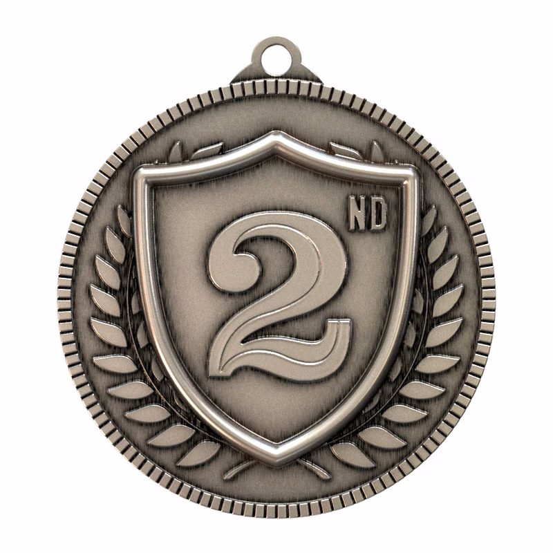 Antique Silver 2nd Place Classic Legacy Medallion (2")
