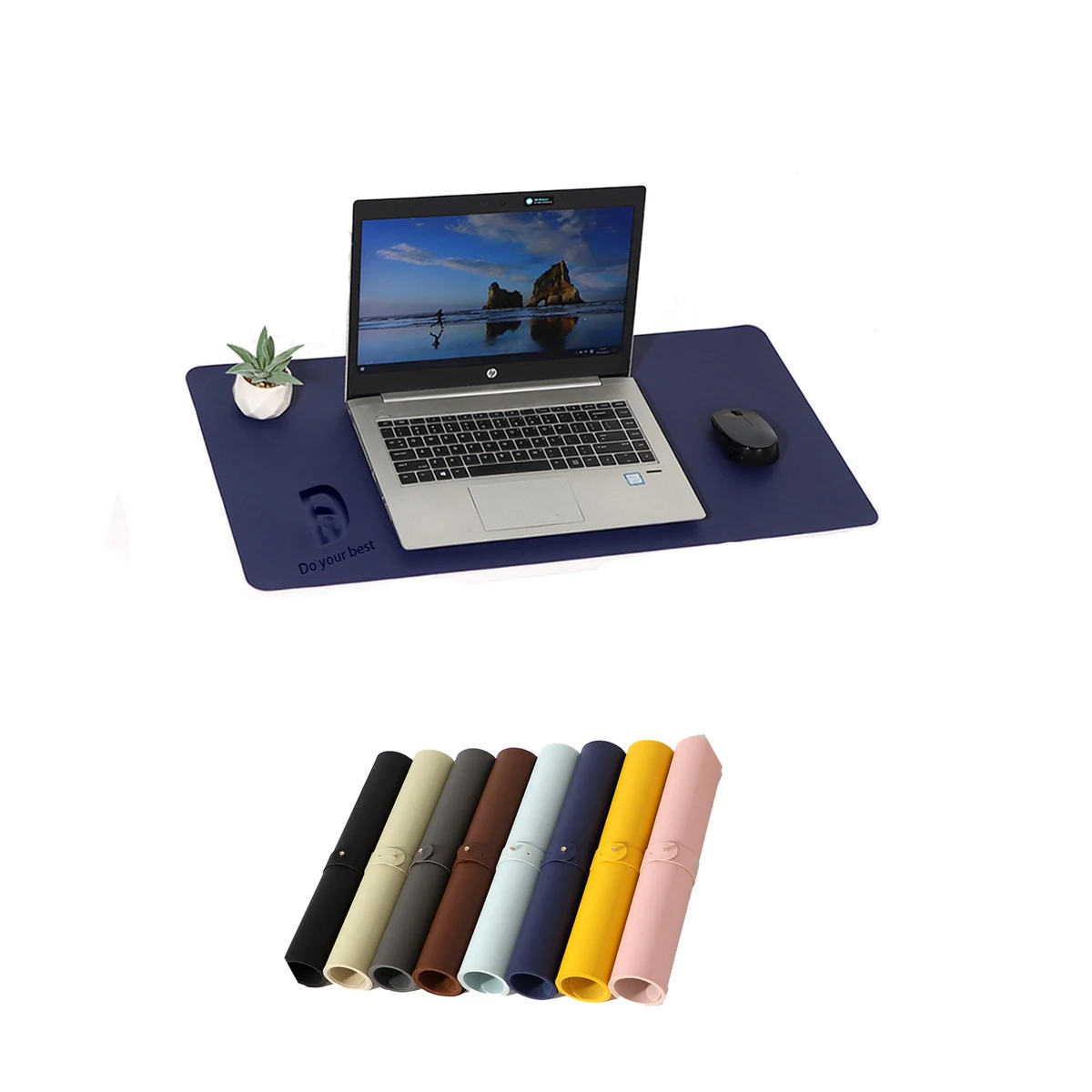 Pu Leather Mouse Pad With Bandage 1
