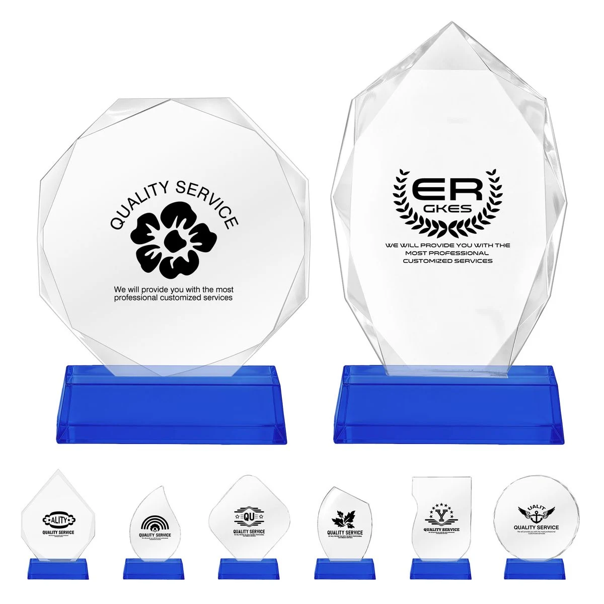 Celebration Solid-Color Crystal Trophy 1