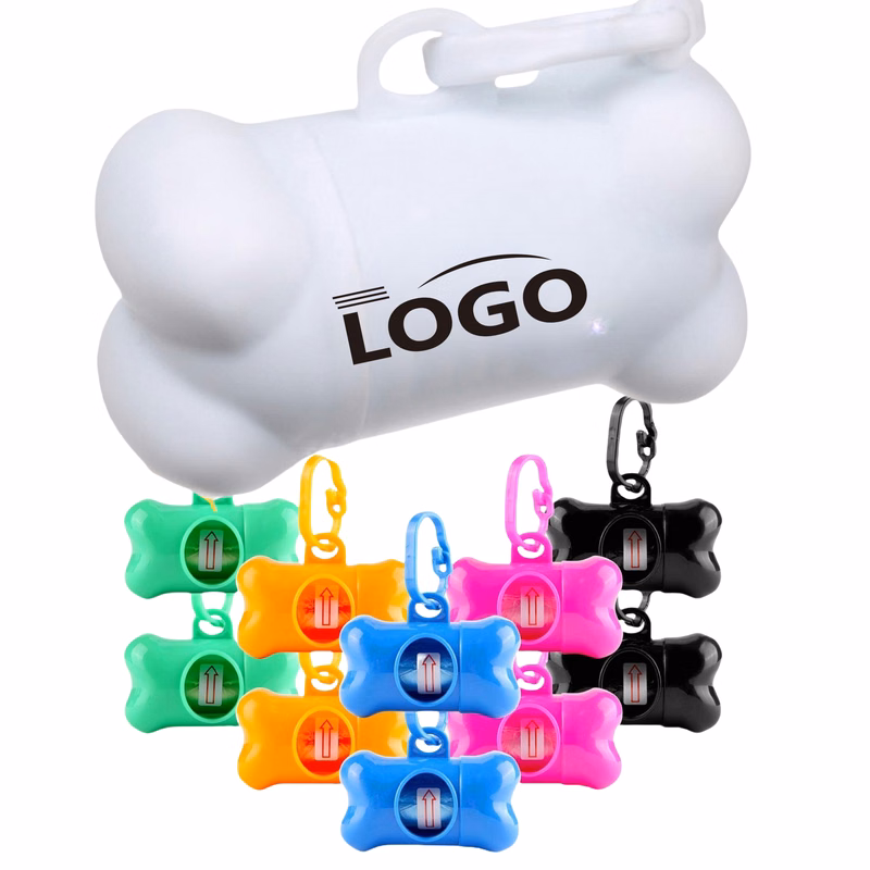 Portable Dog Poop Bag Eco-friendly Pet Bone Rubbish Box