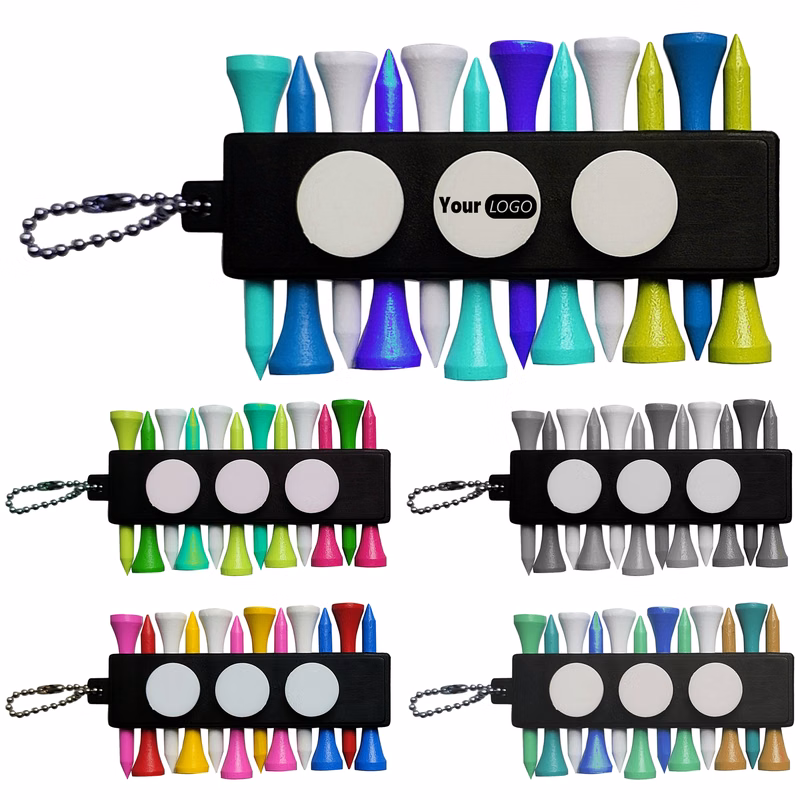 Pvc Customizable Golf Tee Set