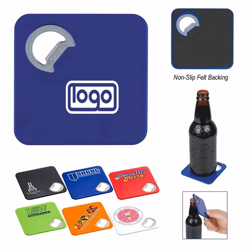 2-in-1 Multifunctional ABS Coaster Bottle Opener