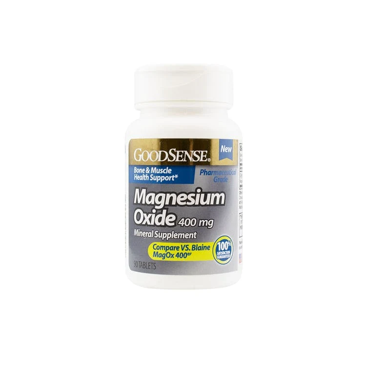 GoodSense Magnesium Oxide Tablets - 90/Bottle 400 mg 1