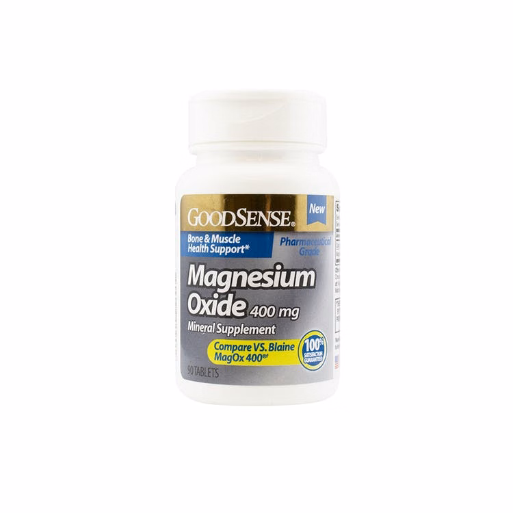 GoodSense Magnesium Oxide Tablets - 90/Bottle 400 mg