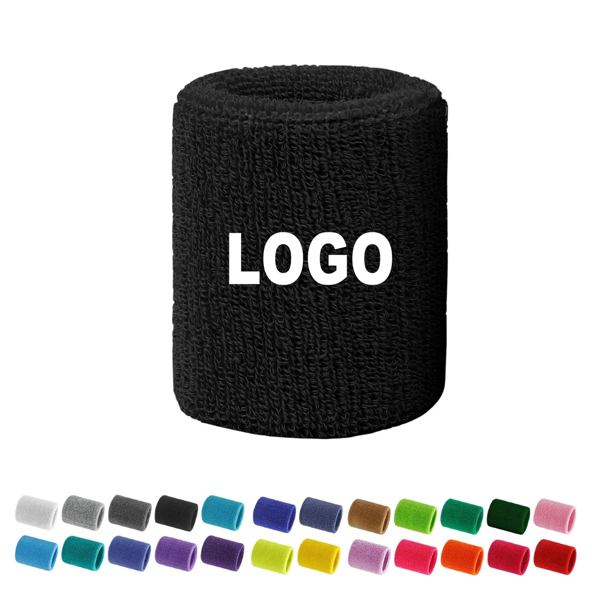 Multicolor Sports Sweat Absorbing Wristband 1