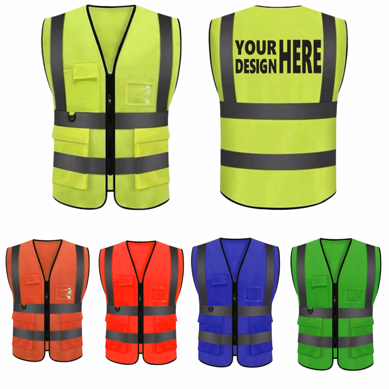 Custom Logo High-Visibility Safety Vest