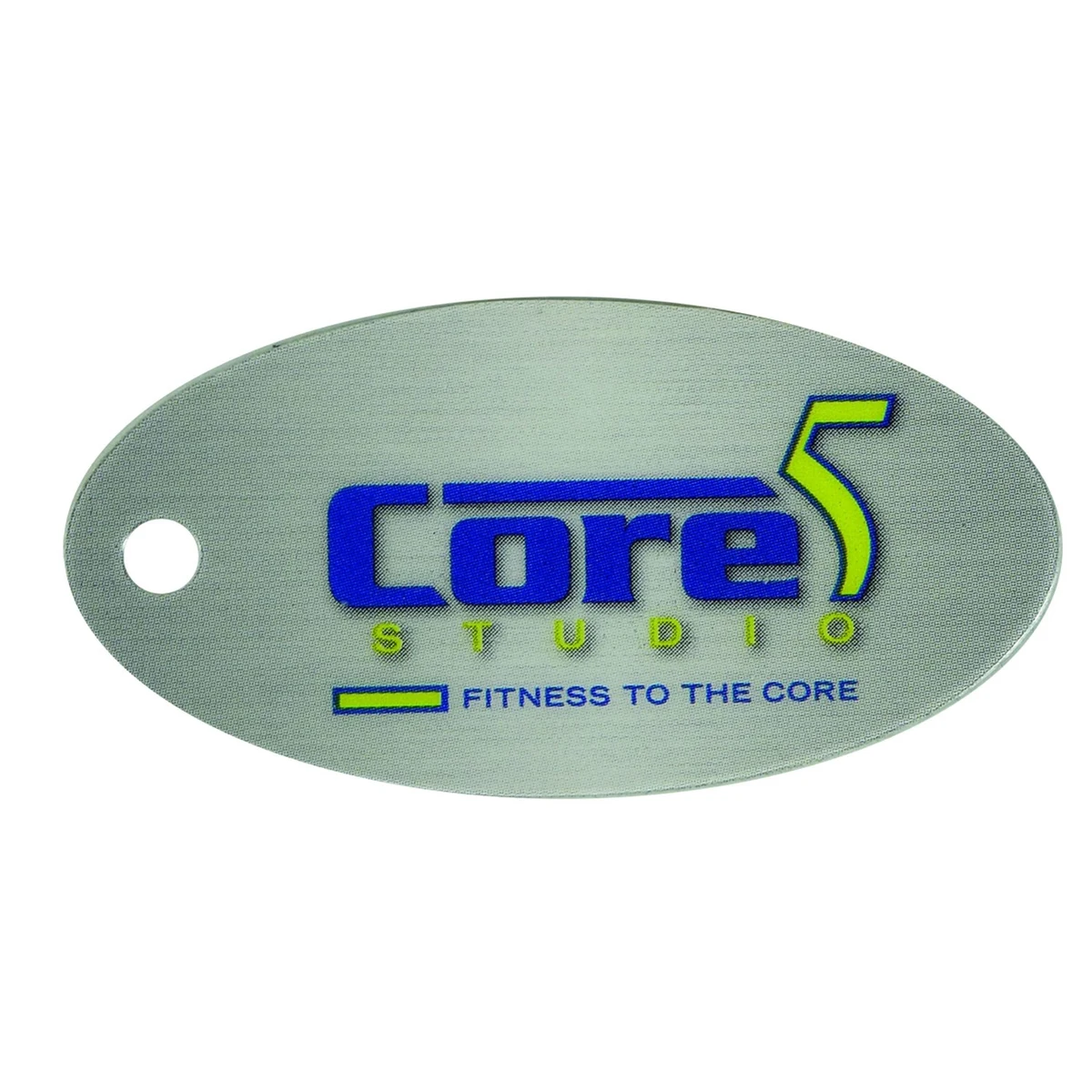 2 1/2" x 1 1/4" Long Oval Key Tag 1