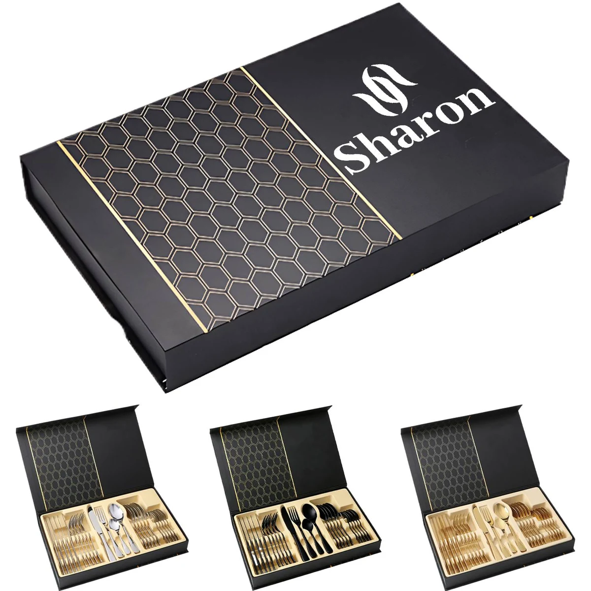 24PCS Stainless Steel Flatware Set 1