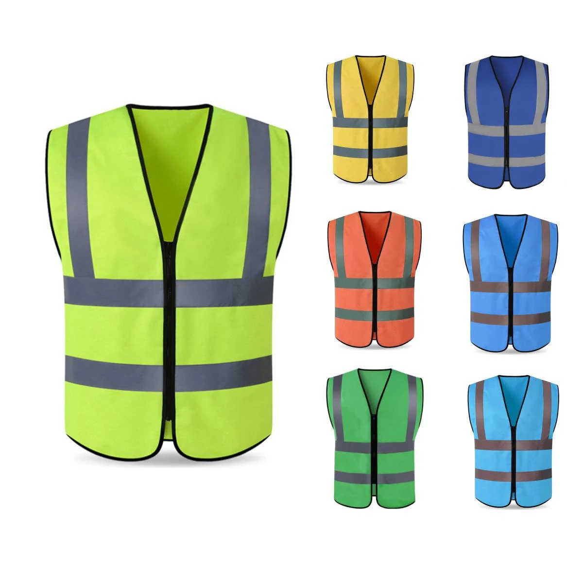 Safety Workwear Vest W/ Reflective Tape 1