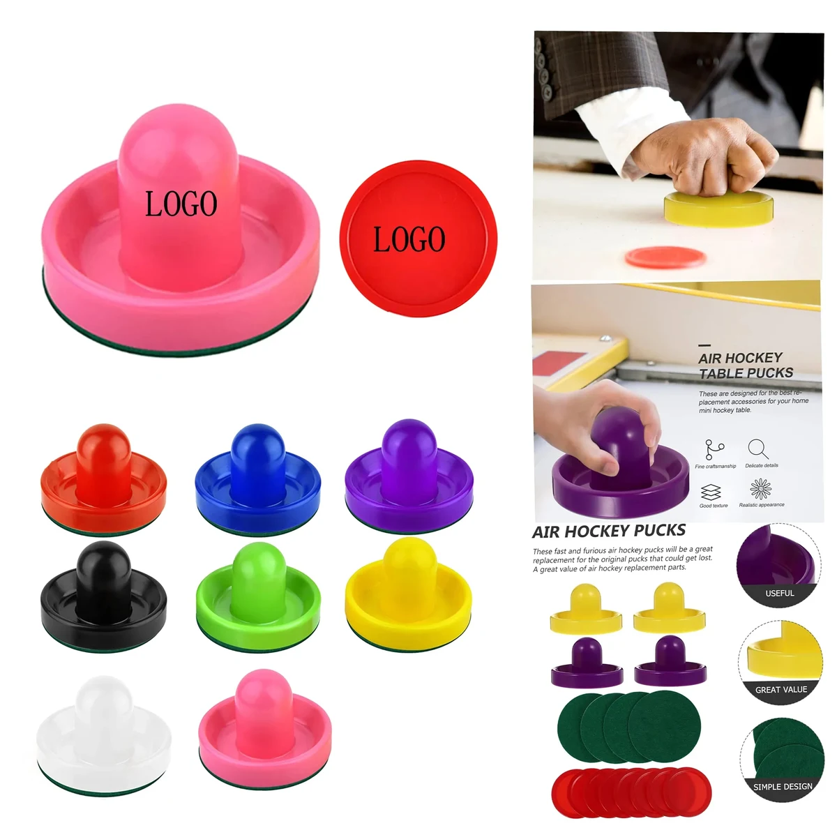 4 Pack Air Hockey Shooter Set 1