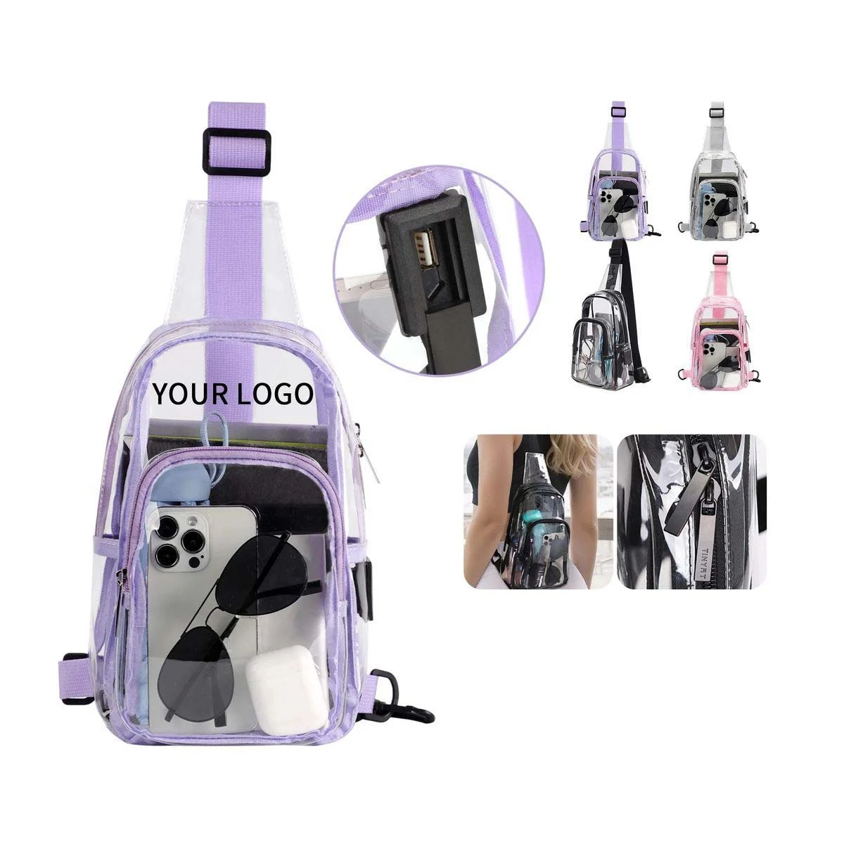 Splash Proof Chest Bag with Adjustable Strap 1