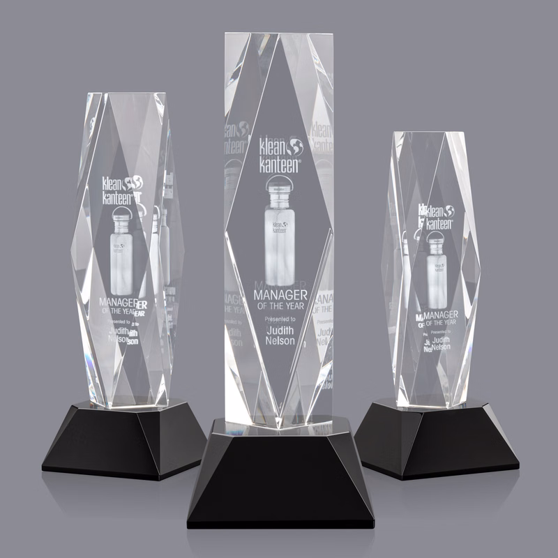 President 3D Award on Base - Black