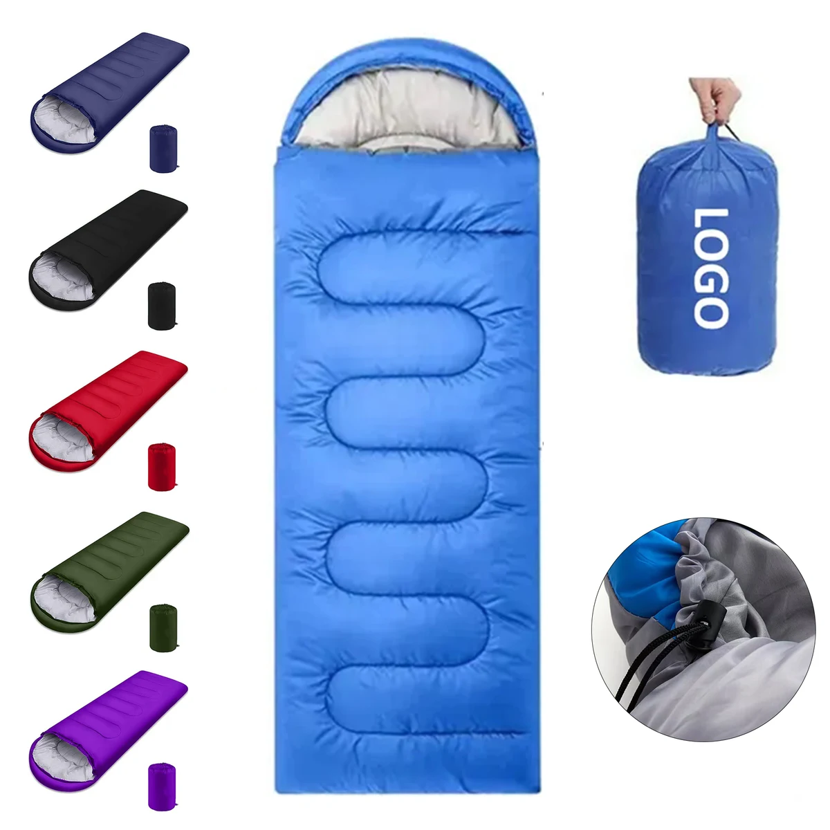 Lightweight Durable Polyester Sleeping Bag Outdoor Camping 1