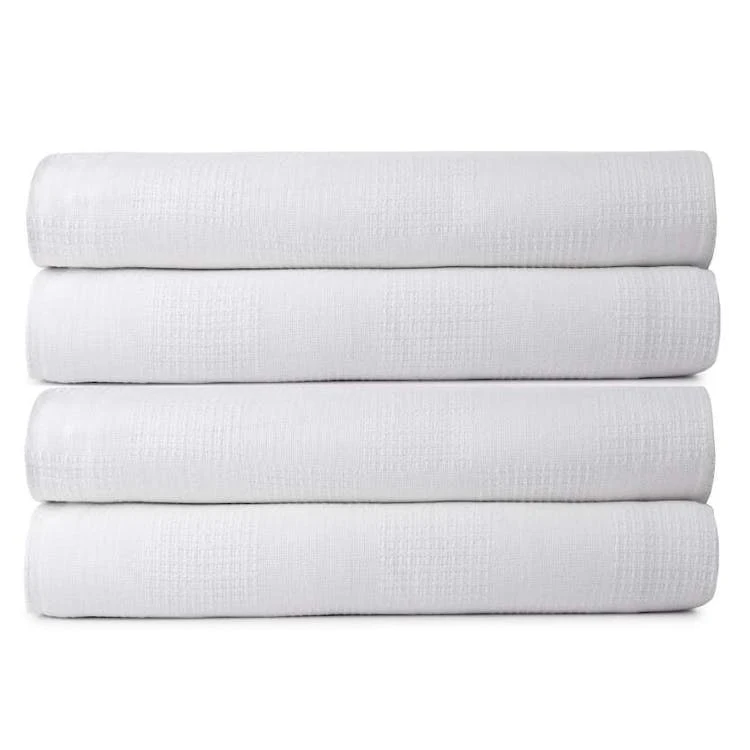 Thermal No Snag Twin Blankets White - 66X90 1