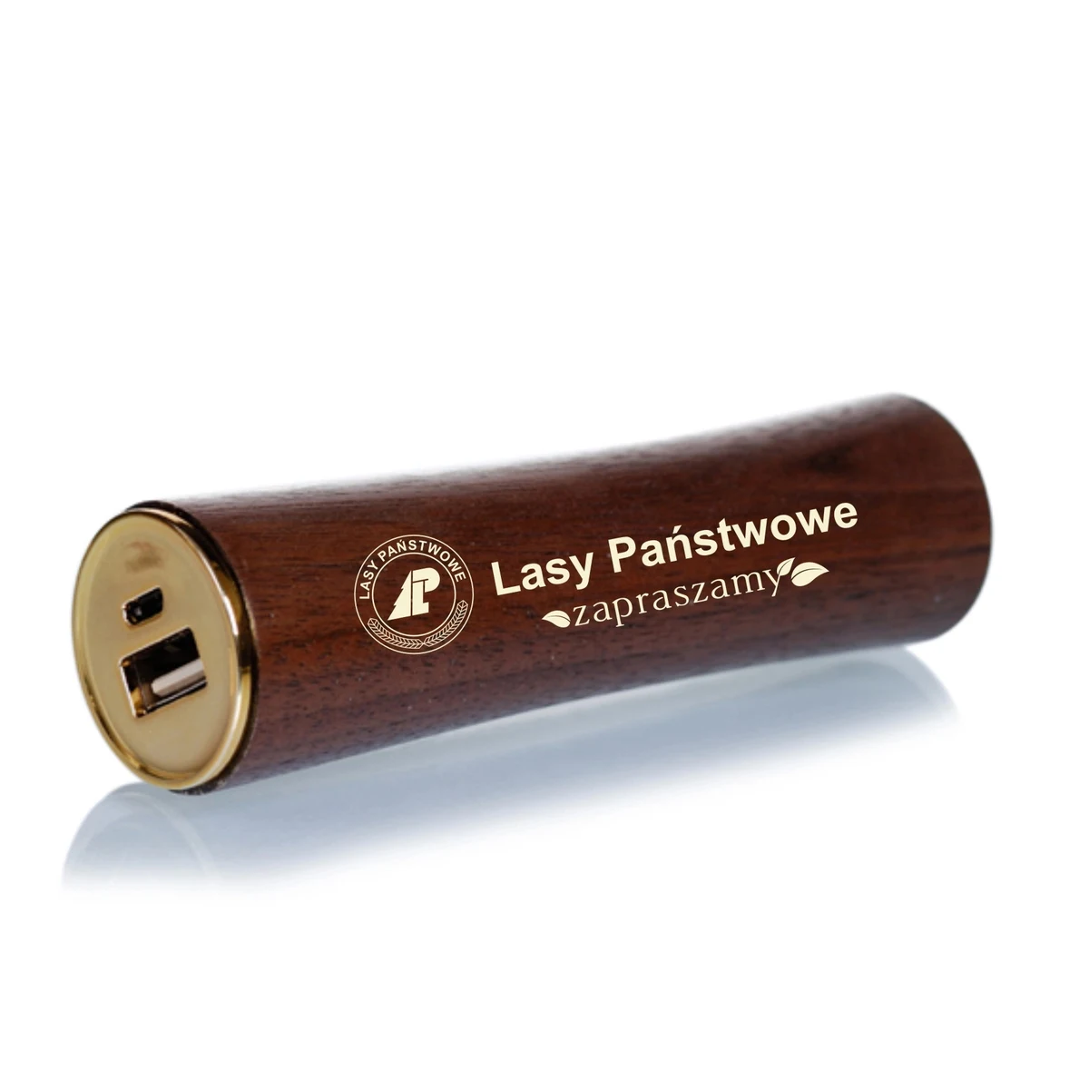 Round Shaped Eco-Friendly Wooden Power Bank 1