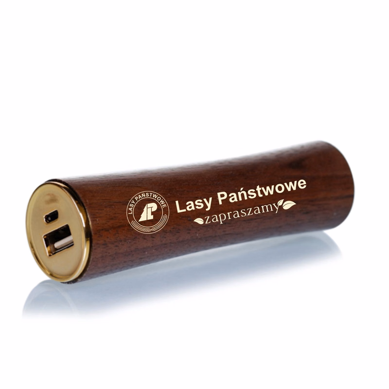 Round Shaped Eco-Friendly Wooden Power Bank