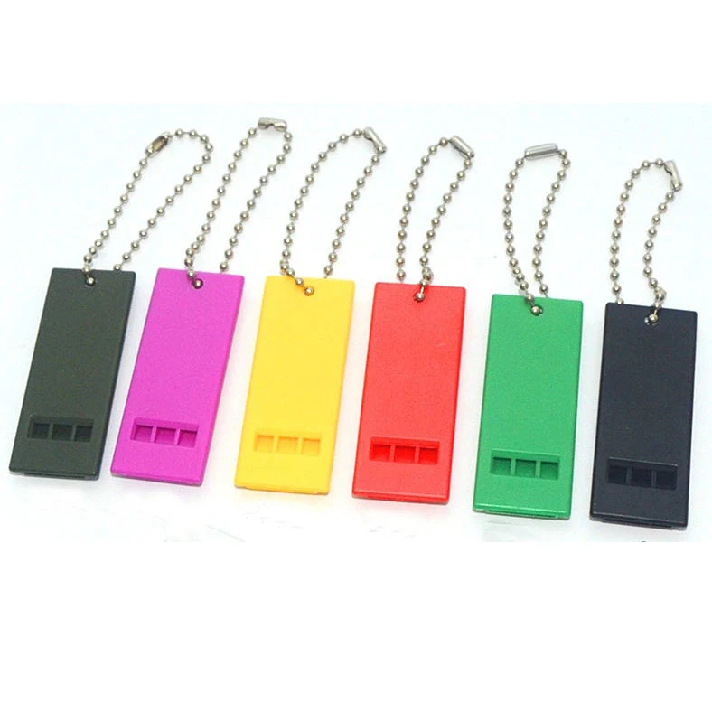 Plastic Whistle With Ball Chain 1