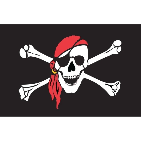 One Eyed Jack Motorcycle Flag 1