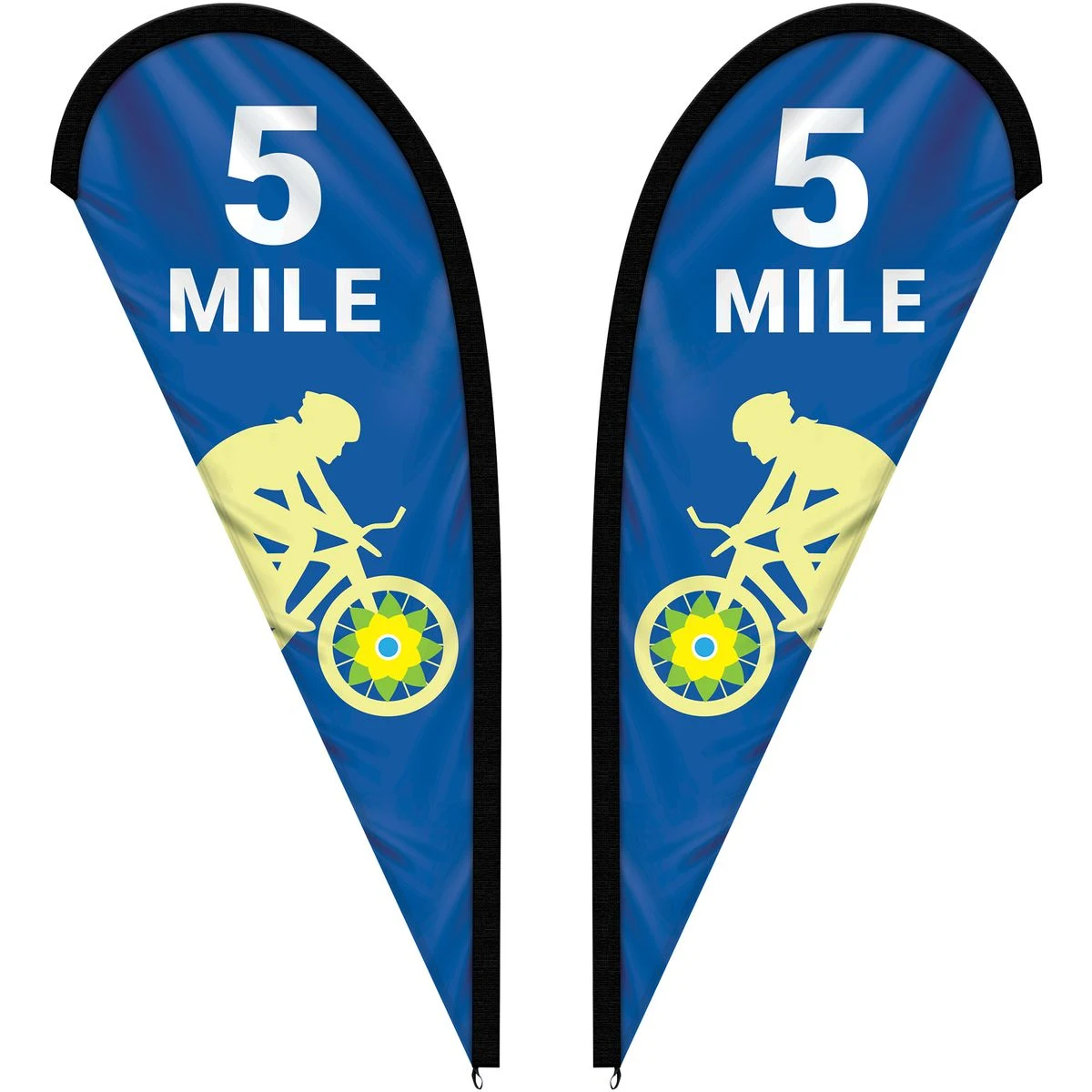 6' Double Sided Custom Portable Teardrop Banners 1