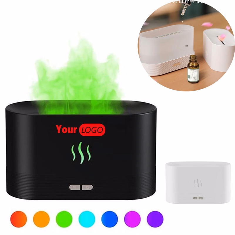 MOQ 20PCS 180ML Simulated Flame Essential Aroma Oil Diffuser