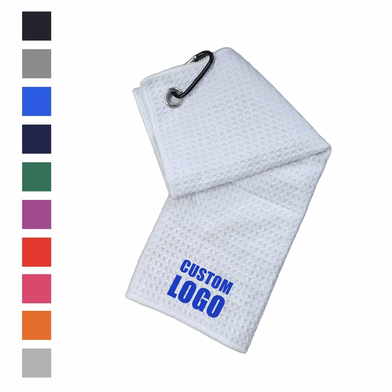 MOQ 10pcs Golf Absorbent Towel with Hook