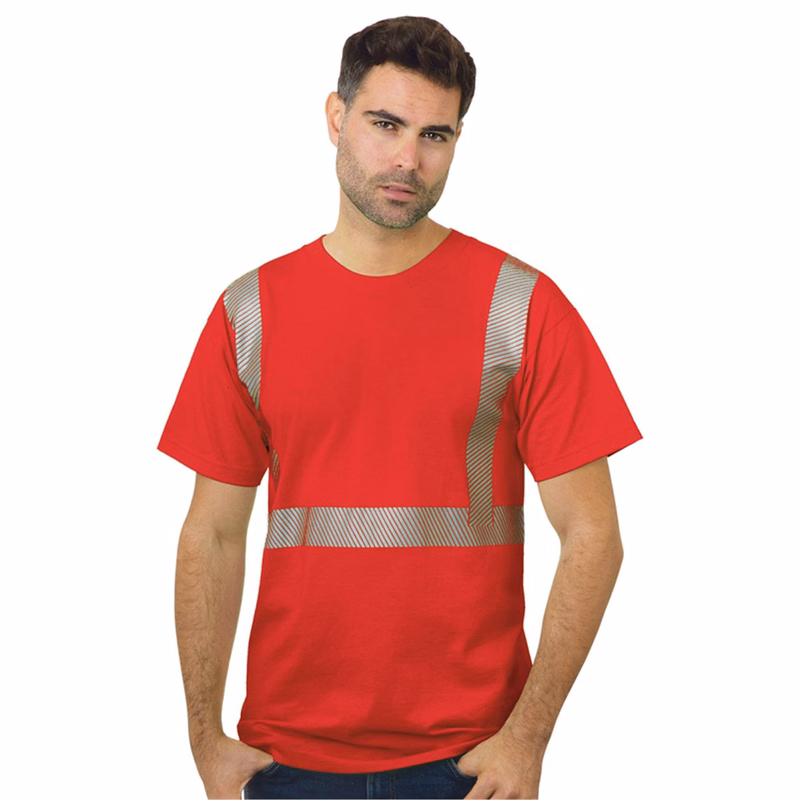 Unisex USA-Made Hi-Visibility Comfort Trim T-Shirt - 3700
