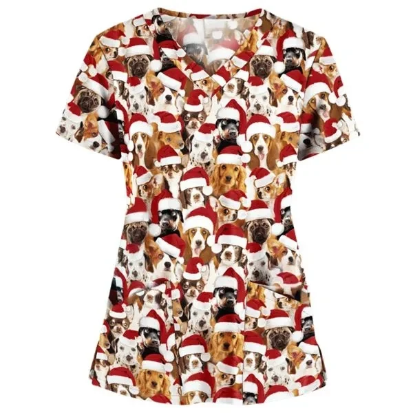 Women's Custom All-Over Print Scrubs 1