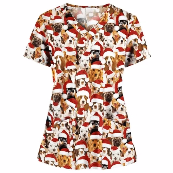 Women's Custom All-Over Print Scrubs