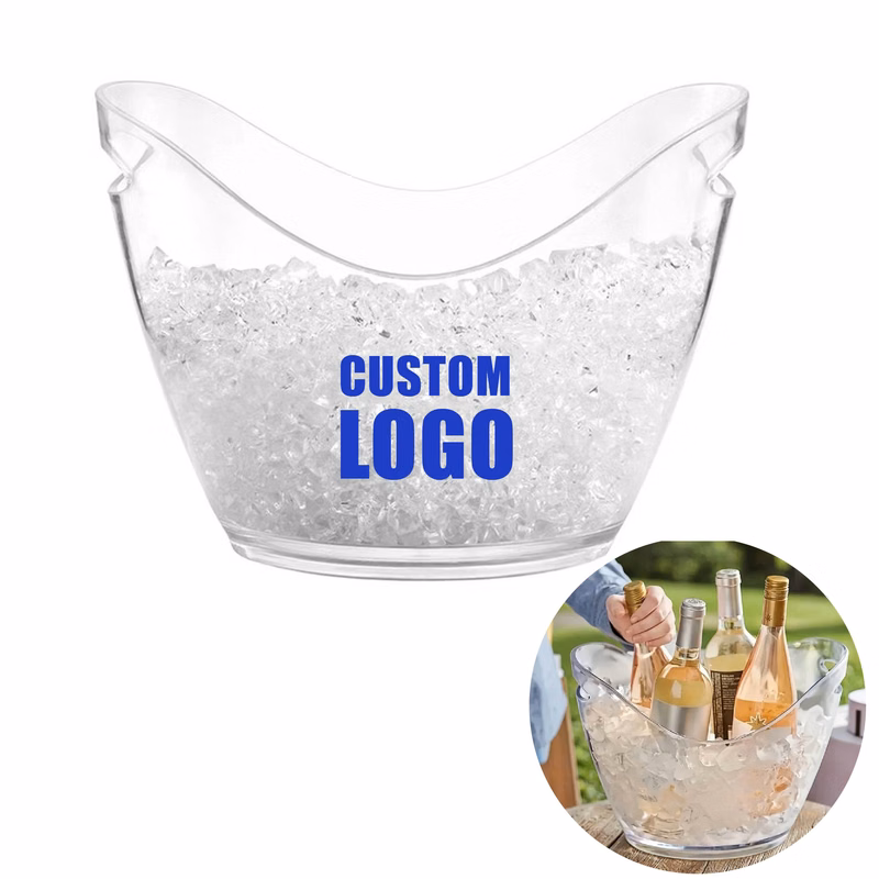 MOQ 1 pcs Clear Plastic Beverage Cooler
