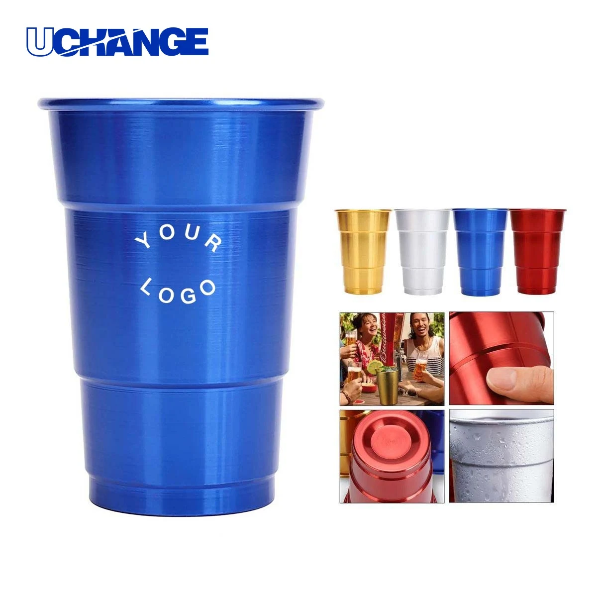 Aluminum Stadium Cup Drinkware 16oz Shatter Resistant 1