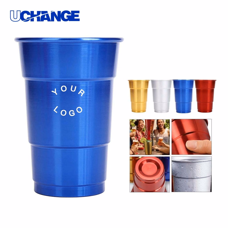 Aluminum Stadium Cup Drinkware 16oz Shatter Resistant