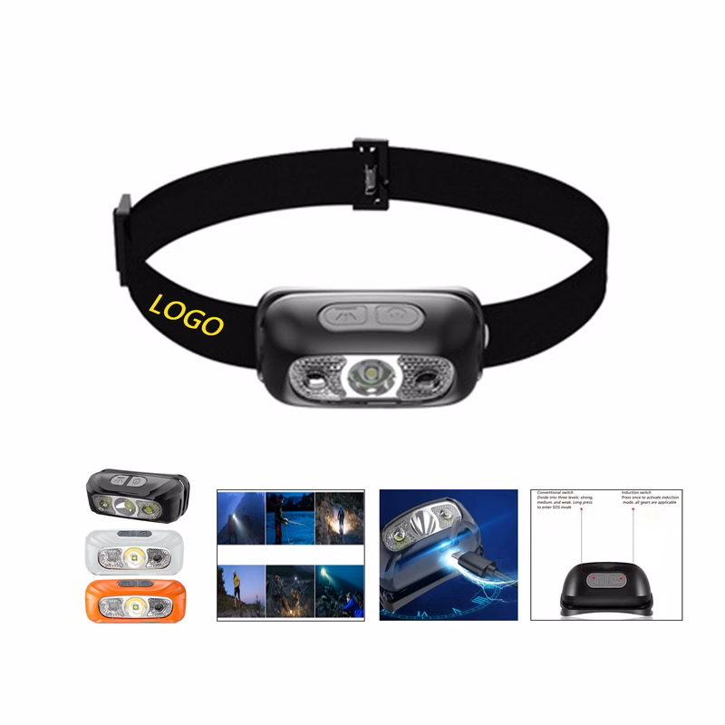 LED Strong Light Outdoor Camping Induction Headlight