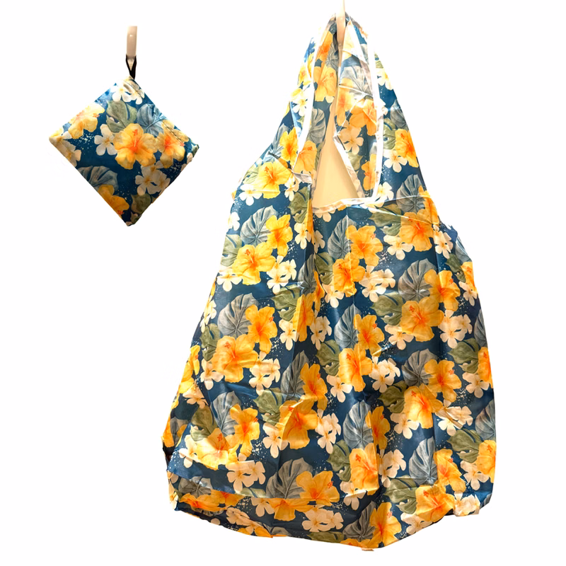 Sublimation 190T Polyester Foldaway Tote Shopper Bag
