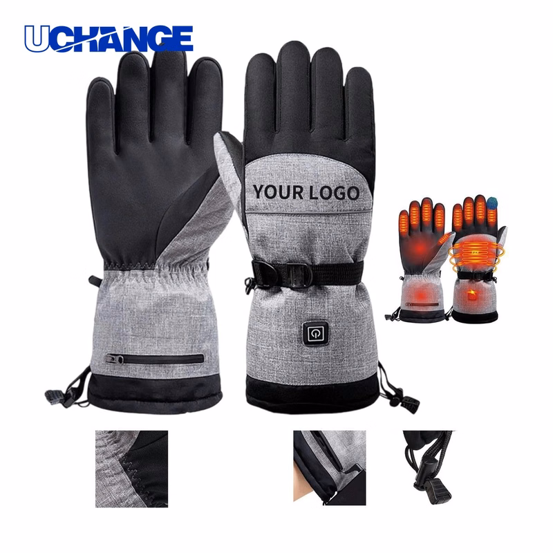 Reflective Heated Gloves Pair for Sports