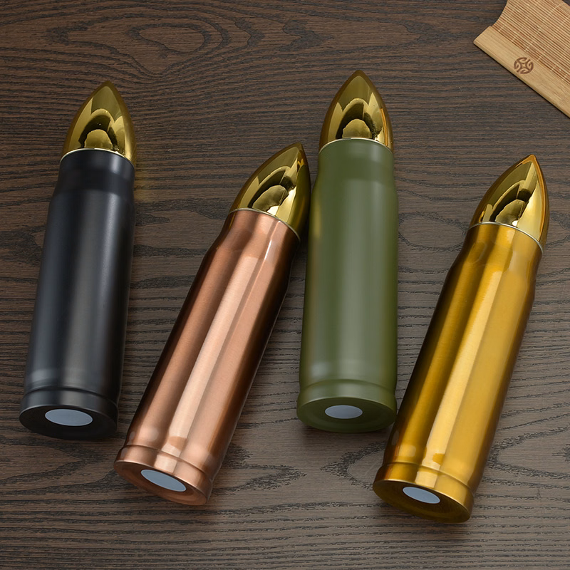 Vacuum Flask Insulated Bullet Shaped Water Bottle