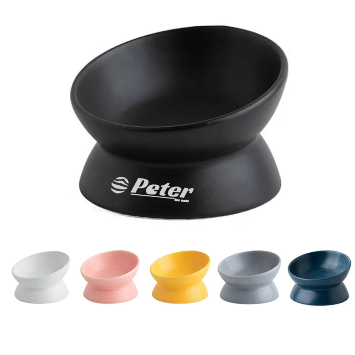 Raised Ceramic Pet Food Bowl 1