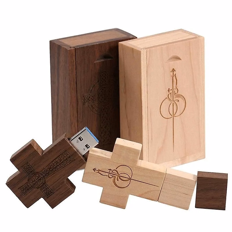 Wooden Cross USB Memory Stick