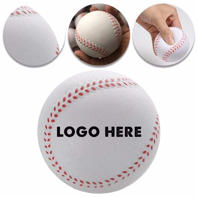 Baseball Shaped PU Foam Stress Toy