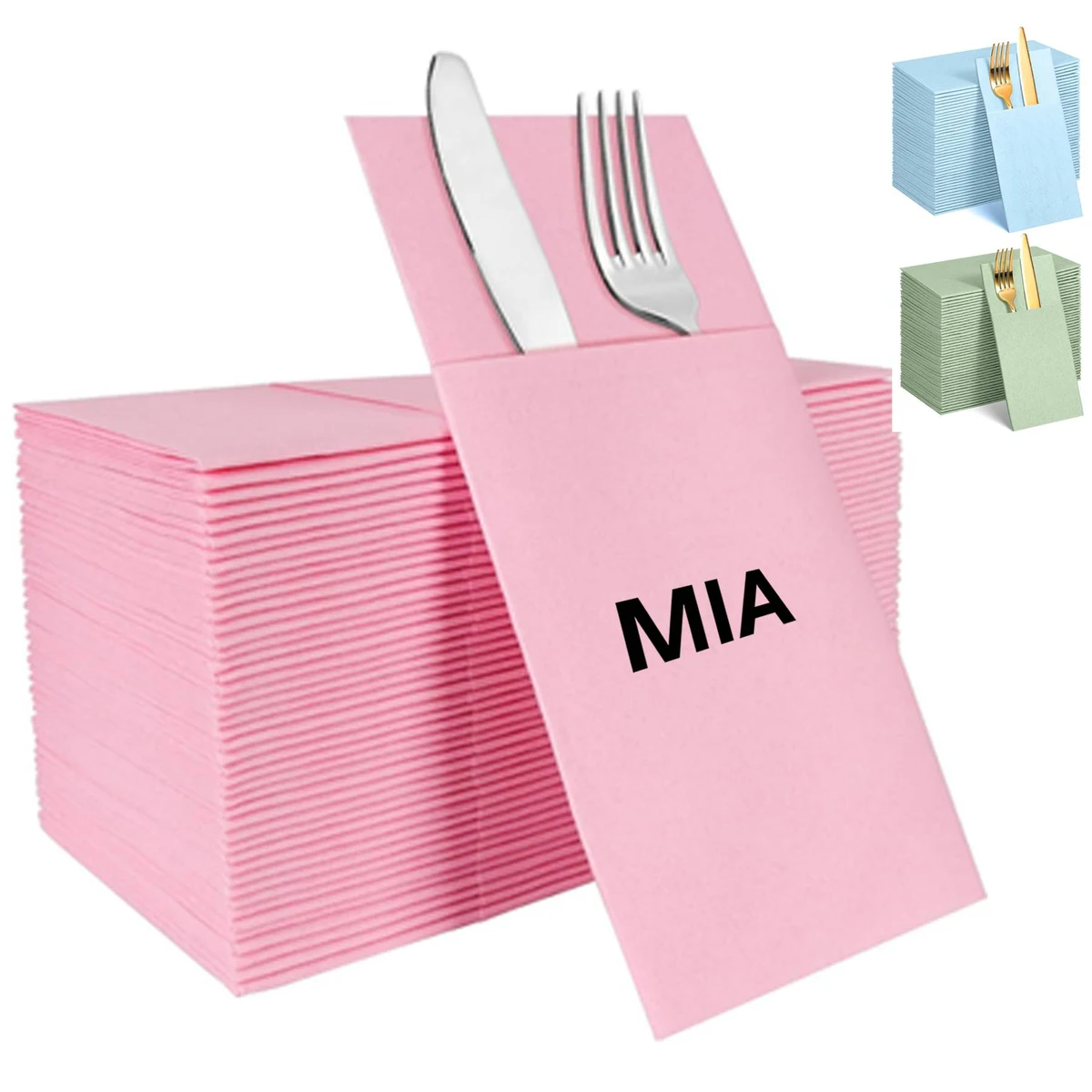 50 Pack Custom Linen-Feel Paper Napkins 1